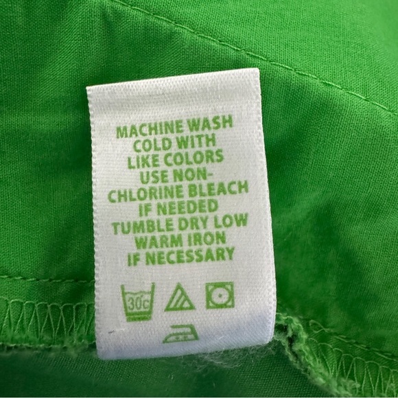 Lilly Pulitzer Kelly Green Button Pocket Cotton Skirt, Size 2 - Picture 6 of 6